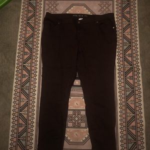 Maroon Skinny Jeans Ava & Viv Plus Size